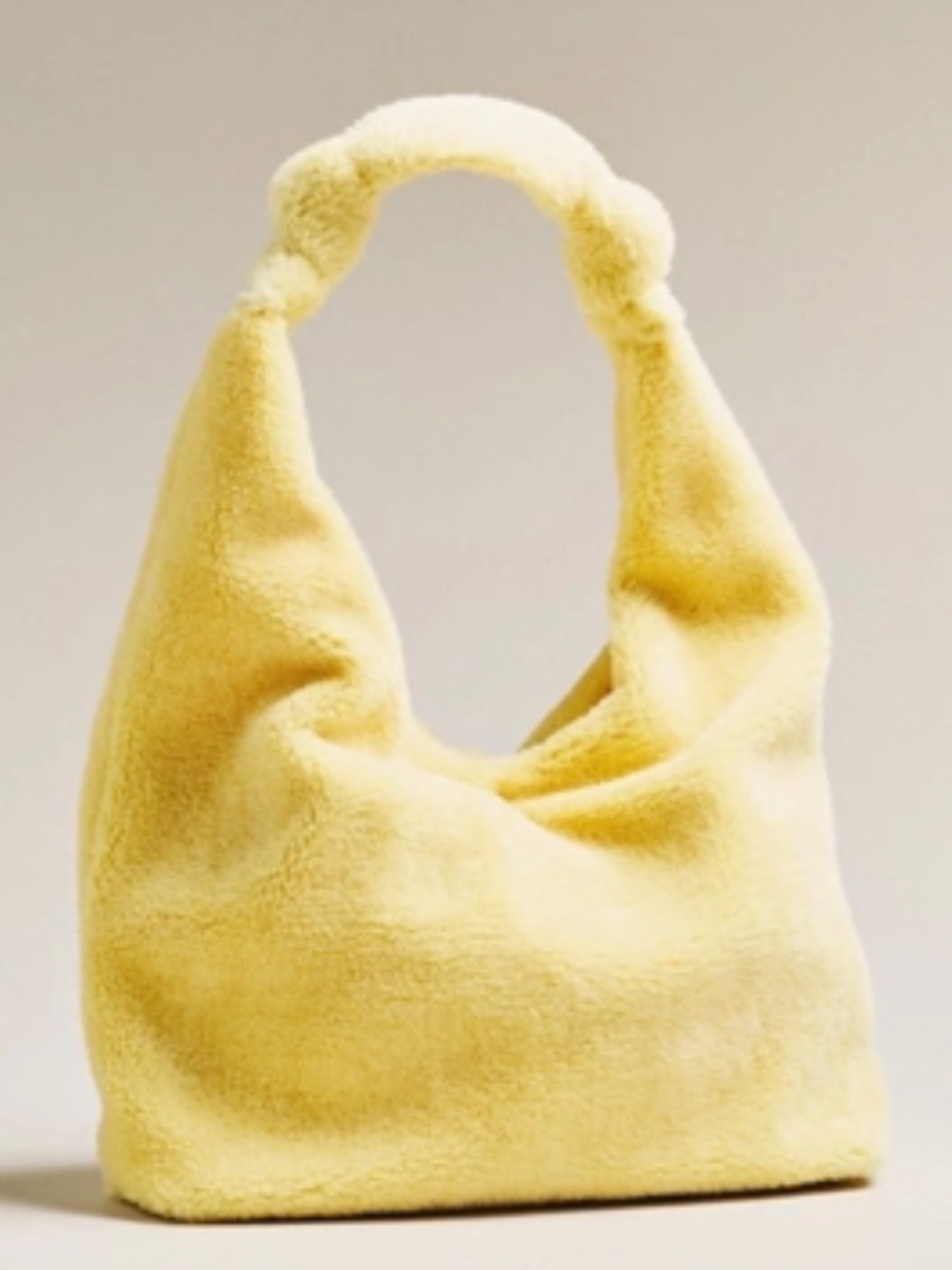 Love Knot Slouchy bag: Sherpa Fleece Edition